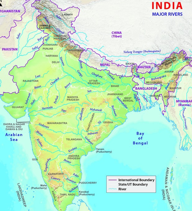 indian cities on river banks